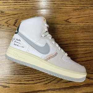 Nike Women's Air Force 1 Sculpt High-Top White Coconut Grey Size 5 5.5 6 6.5 NEW